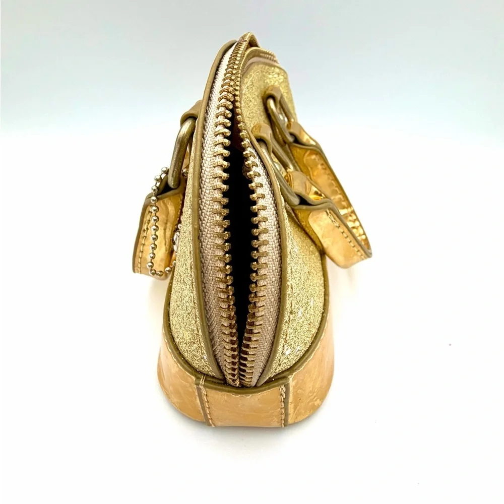 Sparkling Gold Kids Handbag with Top handles